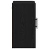 vidaXL Wandschrank Wandmontiert Schwarz Eichen-Optik 60 x 31,5 x 60 cm