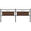 vidaXL Ersatz-Kopfteil Braun Eichen-Optik 193 cm Holzwerkstoff und Stahl