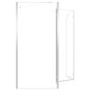 vidaXL Duschabtrennung 120x69x130 cm Hartglas Transparent