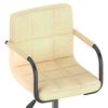 vidaXL Esszimmerst&uuml;hle 2 Stk. Drehbar Creme Samt