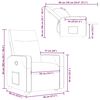 vidaXL Relaxsessel mit Aufstehhilfe Taupe Stoff
