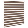 vidaXL Doppelrollo Braun 140x150 cm Stoffbreite 135,9 cm Polyester