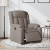 vidaXL Relaxsessel Elektrisch Taupe Stoff