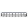 vidaXL Outdoor-Hundezwinger mit Dach Stahl 16,89 m&sup2;