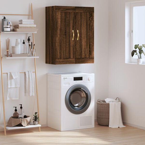 vidaXL Wandschrank Braun Eichen-Optik 69,5x34x90 cm Holzwerkstoff