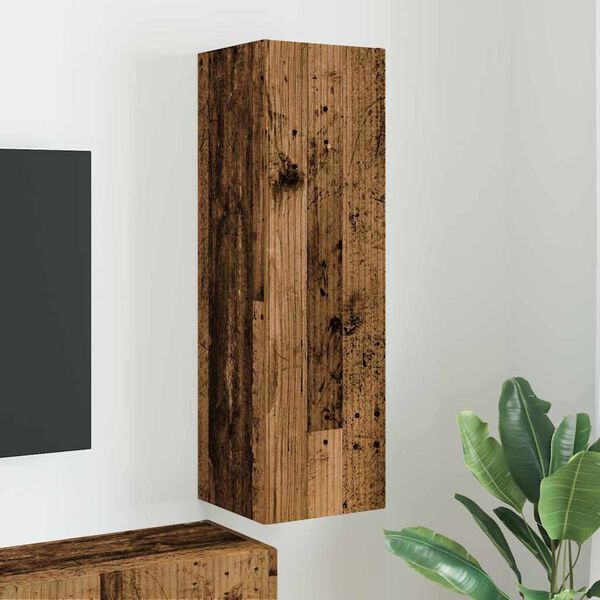 vidaXL TV-Wandschrank Altholz 30 x 31 x 100 cm Holzwerkstoff