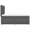 vidaXL Boxspringbett mit Matratze Dunkelgrau 140x190 cm Stoff