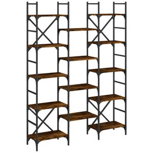 vidaXL B&uuml;cherregal R&auml;uchereiche 127,5x28,5x172,5 cm Holzwerkstoff