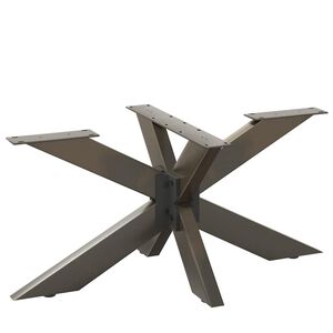 vidaXL Couchtischbein in Spinnenform Naturstahl 98x58x(42-43) cm Stahl
