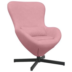 vidaXL Eiersessel Rosa 63 x 73 x 90 cm Samt