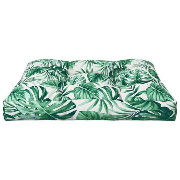 vidaXL Palettensofa-Kissen Blattmuster 70x70x12 cm