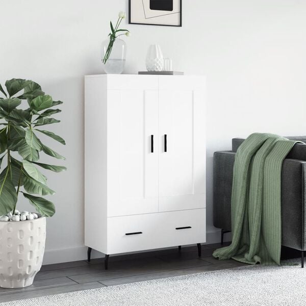 vidaXL Highboard Wei&szlig; 69,5x31x115 cm Holzwerkstoff