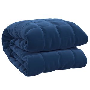 vidaXL Gewichtsdecke Blau 120x180 cm 5 kg Stoff