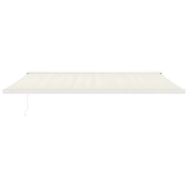 vidaXL Markise Einziehbar Creme 5x3 m Stoff und Aluminium