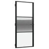 vidaXL Glast&uuml;r 93 x 3,5 x 201,5 cm Aluminium Schwarz