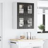 vidaXL K&uuml;chenschrank Lucca 2 pcs Schwarz 60 x 31 x 40 cm Holzwerkstoff
