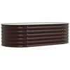 vidaXL Hochbeet Braun 160 x 80 x 44 cm Stahl