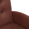 vidaXL Esszimmerst&uuml;hle mit Rollen 2 pcs Gl&auml;nzendes Braun Kunstleder