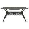 vidaXL 7-tlg. Garten-Essgruppe Bronzen Aluminiumguss