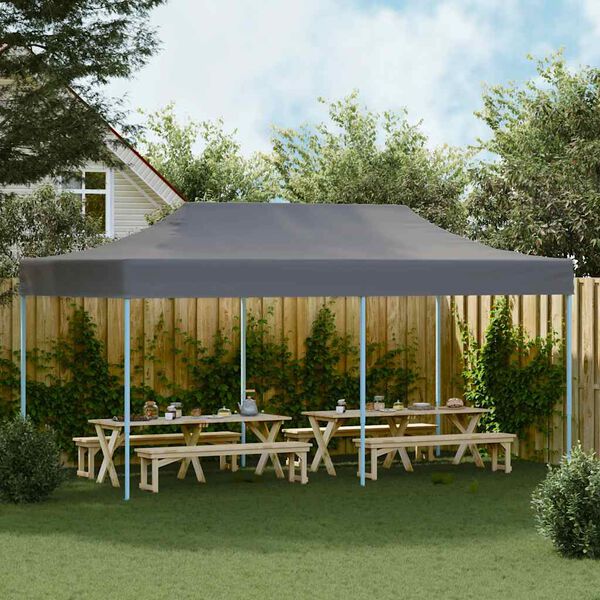 vidaXL Pop-Up-Partyzelt Faltbar 3x6 m Anthrazit