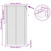 vidaXL Venetianer Jalousie Verstellbar Silber Grau 213 x 110 cm PVC
