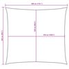 vidaXL Sonnensegel Oxford-Gewebe Rechteckig 2,5x3 m Schwarz