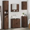 vidaXL Badezimmerm&ouml;bel-Set mit Schubladen 5 pcs Braun Eichen-Optik