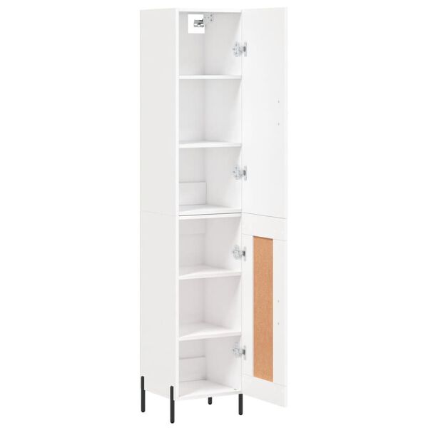 vidaXL Highboard Wei&szlig; 34,5x34x180 cm Holzwerkstoff