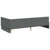 vidaXL Eckbettgestell mit Matratze Sonstiges 2 pcs Grau Stoff