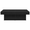 vidaXL Couchtisch Schwarz Eichen-Optik 90 x 90 x 28 cm Holzwerkstoff