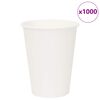 vidaXL Pappbecher 1000 Stk. 12oz 300ml Wei&szlig;
