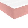 vidaXL Boxspringbett mit Matratze Rosa 90x190 cm Samt