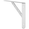 vidaXL Regaltr&auml;ger 4 Stk. 30x2,5x15,5 cm Silbern Edelstahl