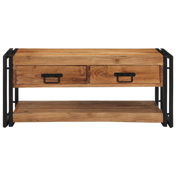vidaXL Couchtisch 90x50x38 cm Massivholz Akazie
