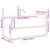 vidaXL 2-tlg. Badm&ouml;bel-Set Betongrau Holzwerkstoff