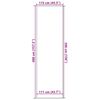 vidaXL Fu&szlig;matte Braun 115x400 cm