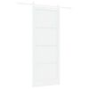 vidaXL Schiebet&uuml;r Wei&szlig; 93 x 232 cm Massives Kiefernholz