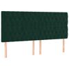 vidaXL Bettgestell ohne Matratze Dunkelgr&uuml;n 200x200 cm Samt