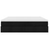 vidaXL Ottoman-Bett mit Matratze Schwarz 160x200 cm Stoff