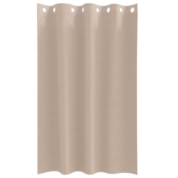 vidaXL Verdunkelungs-Vorh&auml;nge mit Ringen 2 pcs Taupe 175 x 140 cm