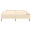 vidaXL Boxspringbettgestell Creme 120x200 cm Stoff