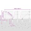 vidaXL Zaun mit Pfosten Gr&uuml;n 0,4 x 25 m Stahl und PVC