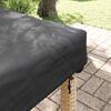 vidaXL Tischdecken Uni Schwarz 102 x 202 x 15 cm Stoff