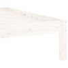 vidaXL Massivholzbett ohne Matratze Weiß 120x200 cm Kiefernholz