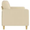vidaXL 3-Sitzer-Sofa Creme 180 cm Stoff