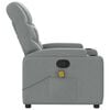 vidaXL Massagesessel Hellgrau Stoff