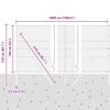 vidaXL Zaunpfosten Silber 25 x 1,6 m (50 mm Geflecht) Stahl