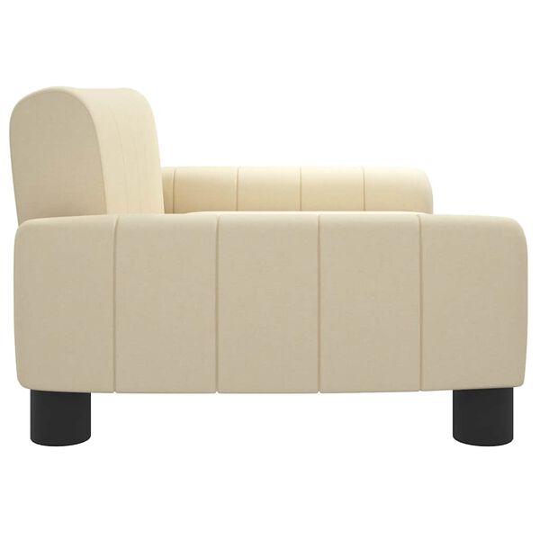 vidaXL Kindersofa Creme 70x45x30 cm Stoff