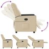 vidaXL Relaxsessel Creme Stoff