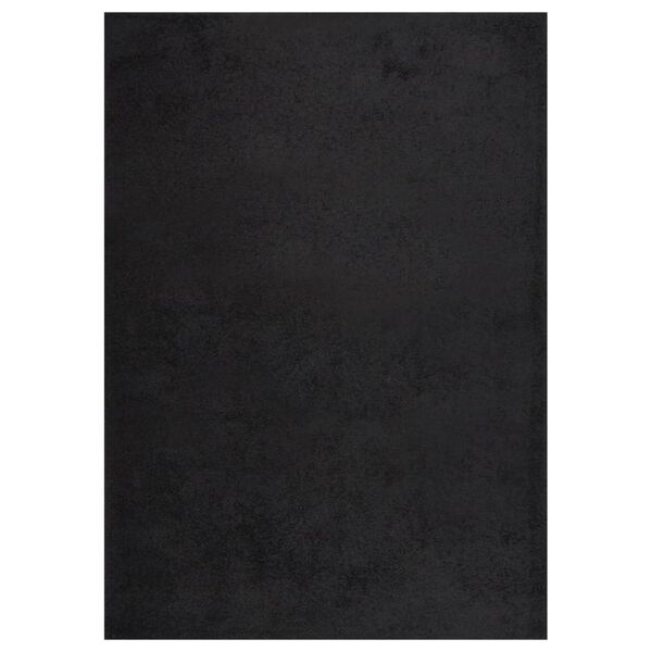 vidaXL Teppich Shaggy Hochflor Schwarz 120x170 cm